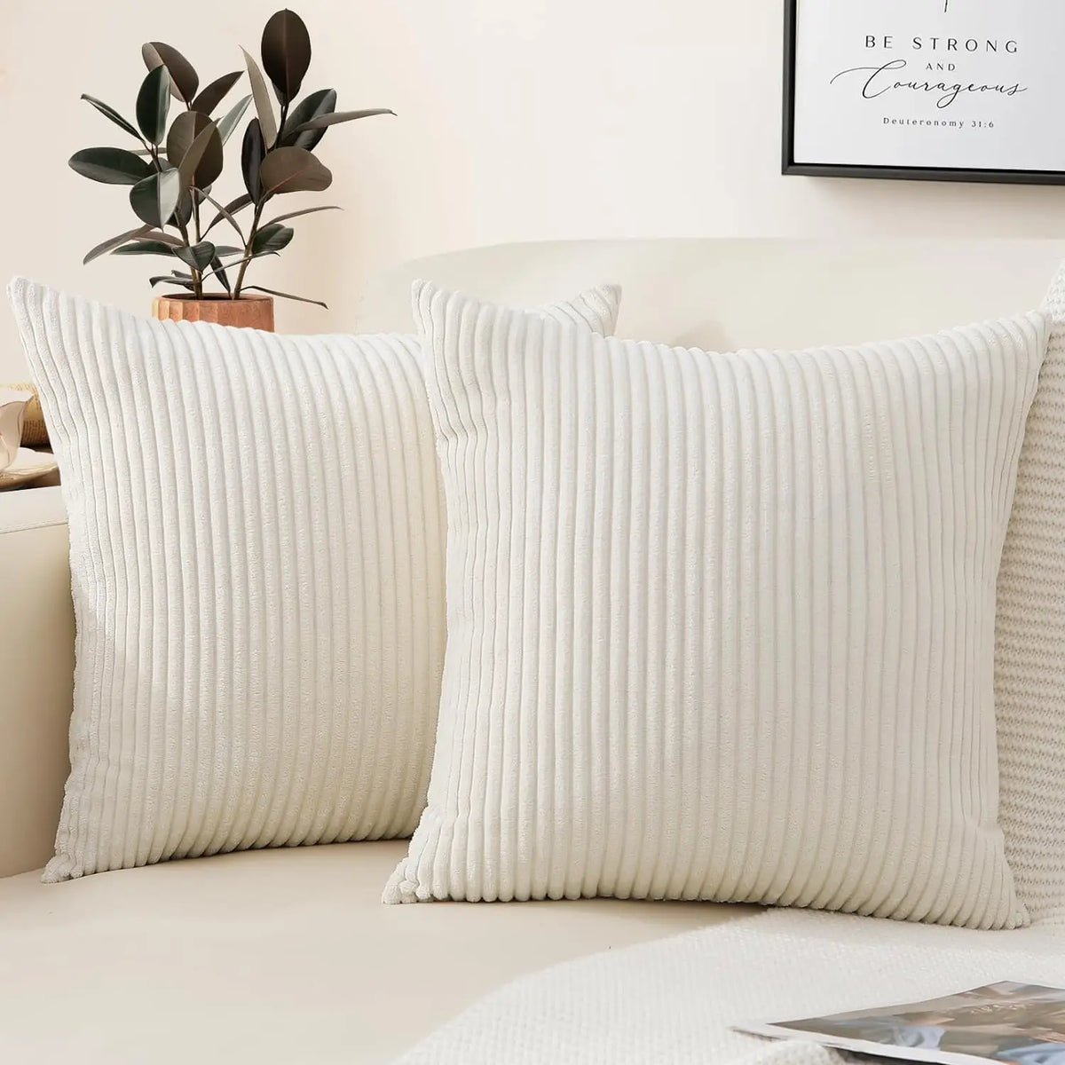 Corduroy Stripe Cushion Cover