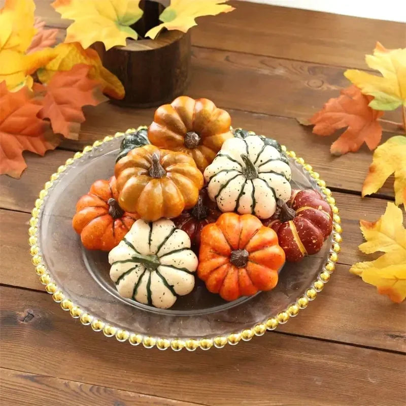 Artificial Harvest Pumpkin Decor