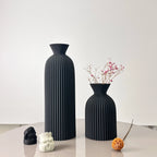 Wavy Pattern Decorative Vase Set
