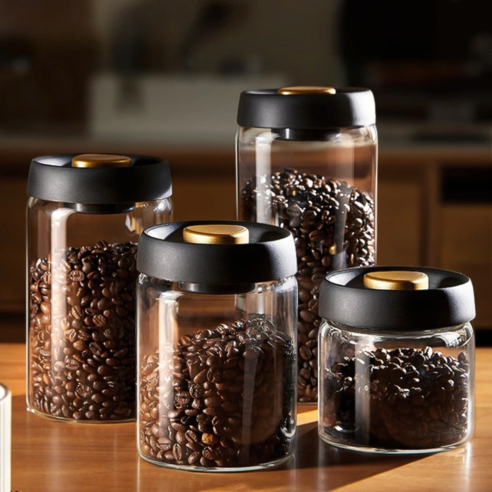 Vacuum Sealed Coffee Storage Jar
