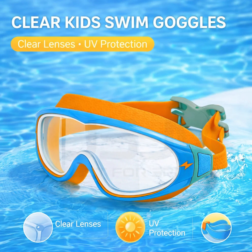 Kids Wide View Swim Goggles