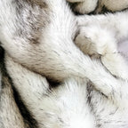 European Faux Fur Throw Blanket