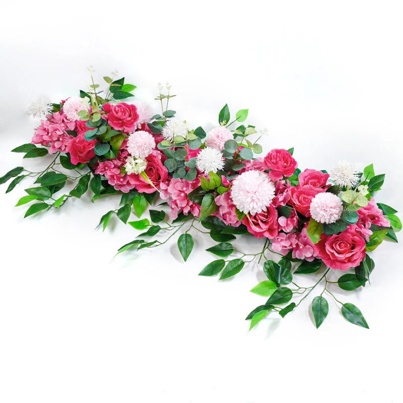Luxury White Rose Floral Garland