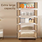 Foldable Rolling Storage Cabinet