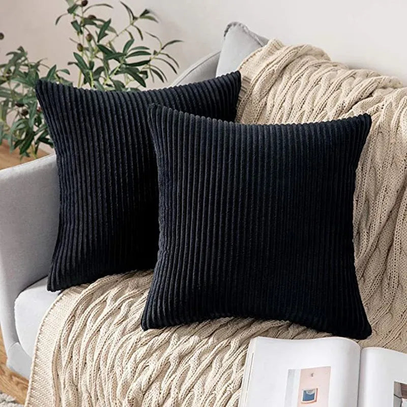 Corduroy Stripe Cushion Cover