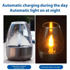 Stainless Steel Solar Candle Lantern