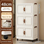 Foldable Rolling Storage Cabinet