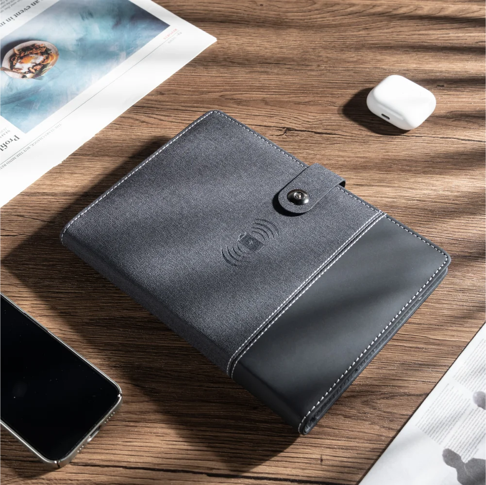 Wireless Charging Linen Journal & Planner