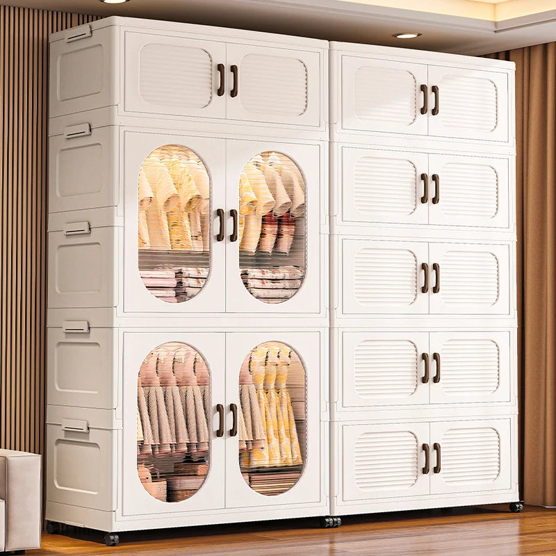 Foldable Double Door Wardrobe