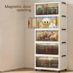 Foldable Rolling Storage Cabinet