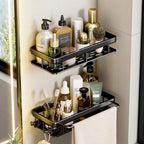 No-Drill Aluminium Shower Shelf