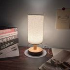 Cozy Wooden Bedside Lamp
