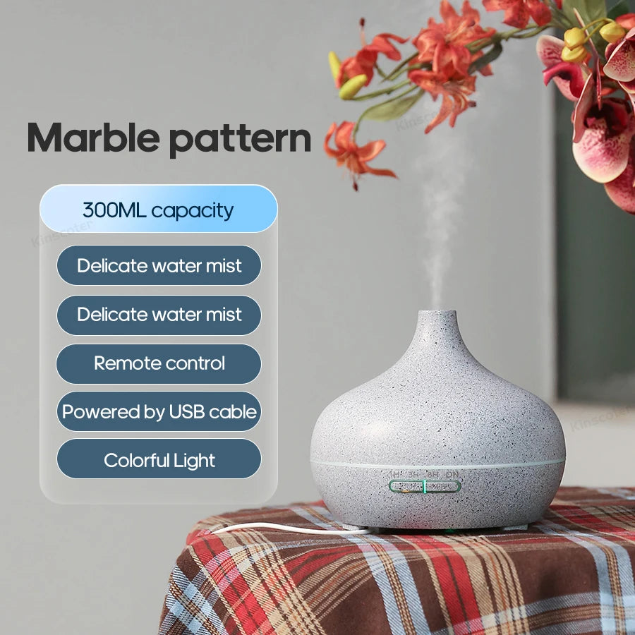 300ml Wood Grain Aroma Diffuser