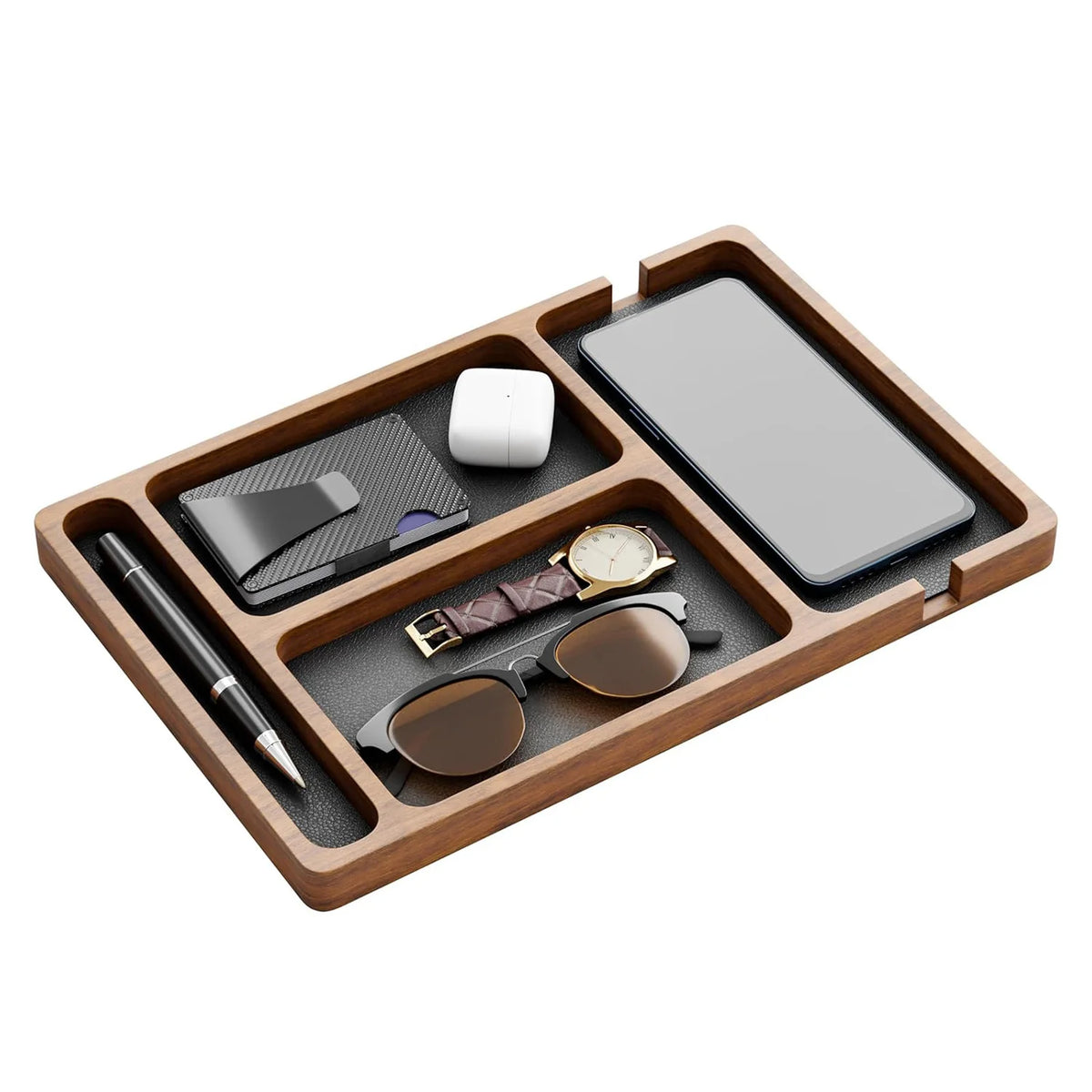 Solid Wood Desktop Organizer