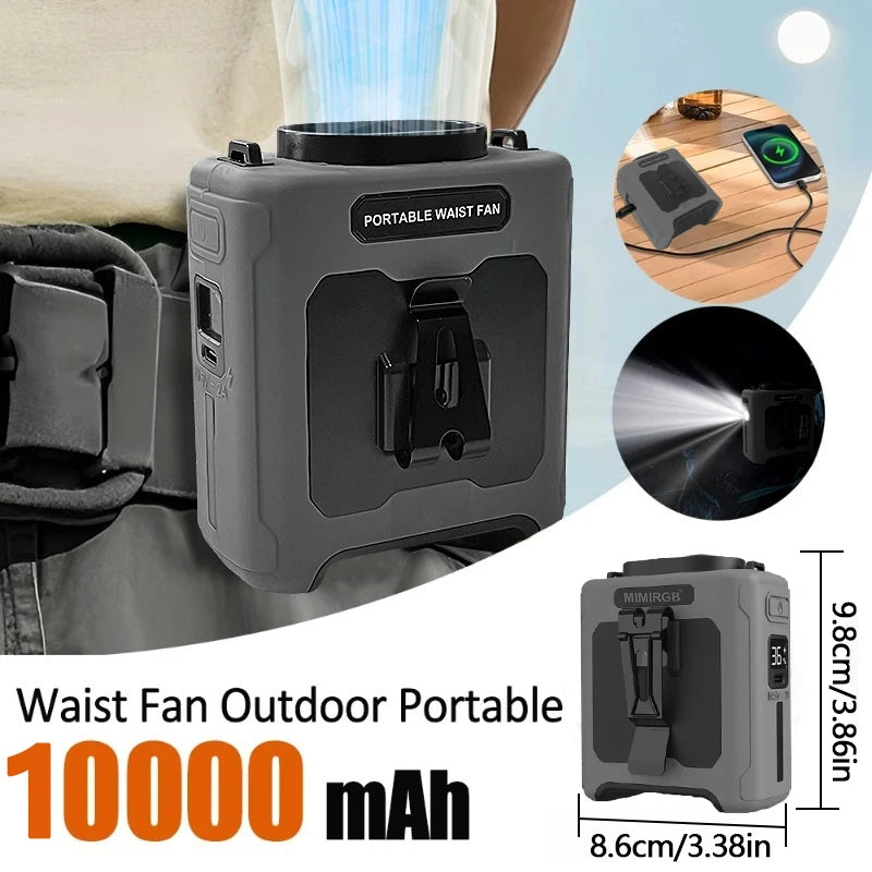 10000mAh Wearable Cooling Fan