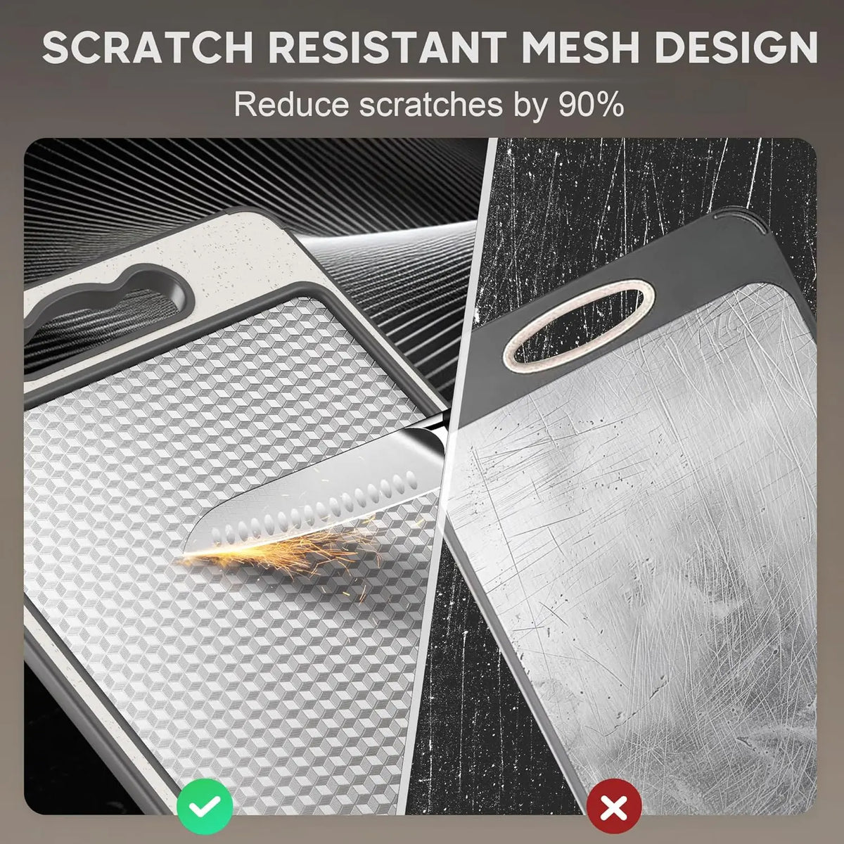 Double-Sided Steel Cutting Board