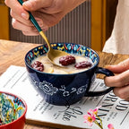Bohemian Hand-Painted Ceramic Mug