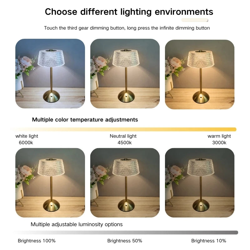 Rechargeable Touch Table Lamp
