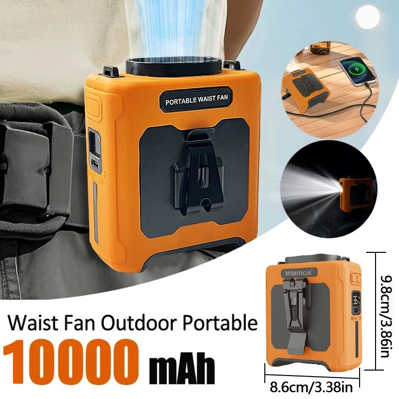 10000mAh Wearable Cooling Fan