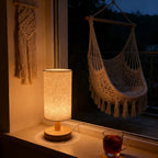 Cozy Wooden Bedside Lamp