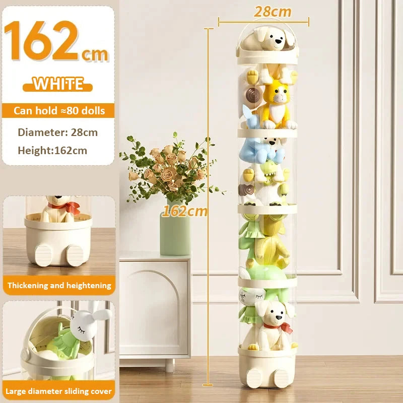 Transparent Plush Toy Storage Tube