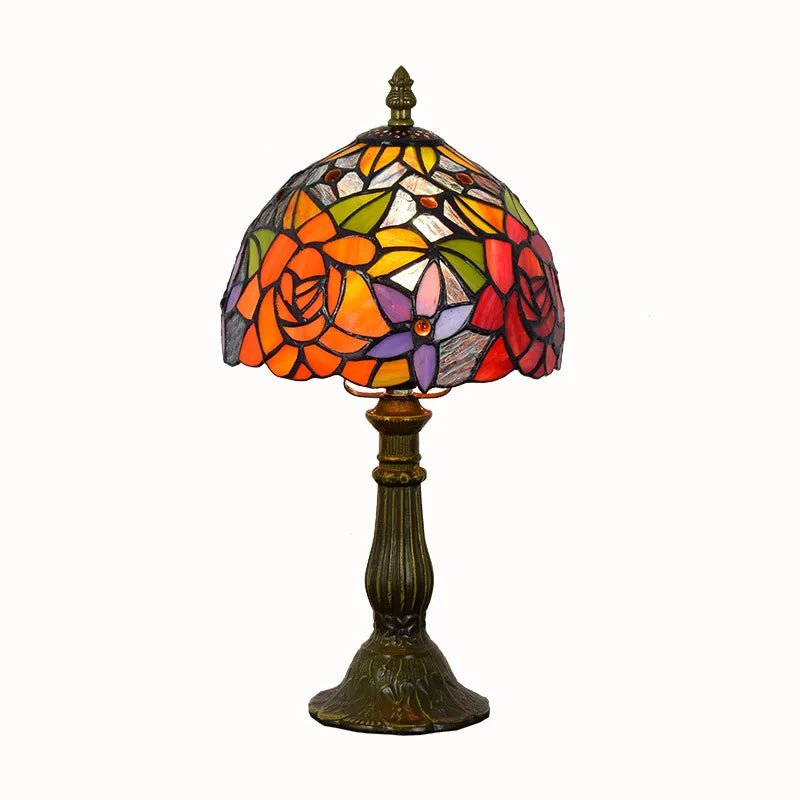 European Stained Glass Table Lamp