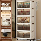 Foldable Rolling Storage Cabinet