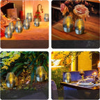 Stainless Steel Solar Candle Lantern