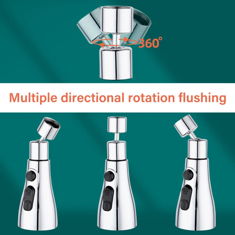 3-In-1 Rotating Faucet Extender