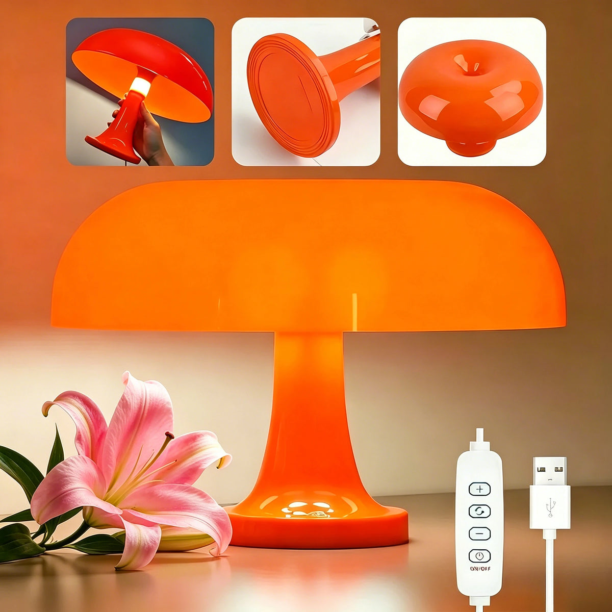 Mushroom LED Desk Lamp