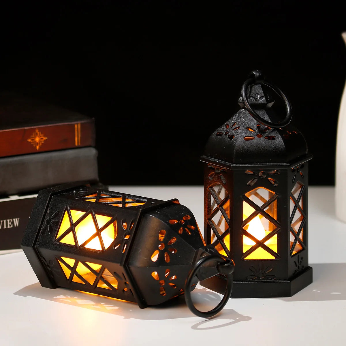 Retro Hexagonal LED Lamp