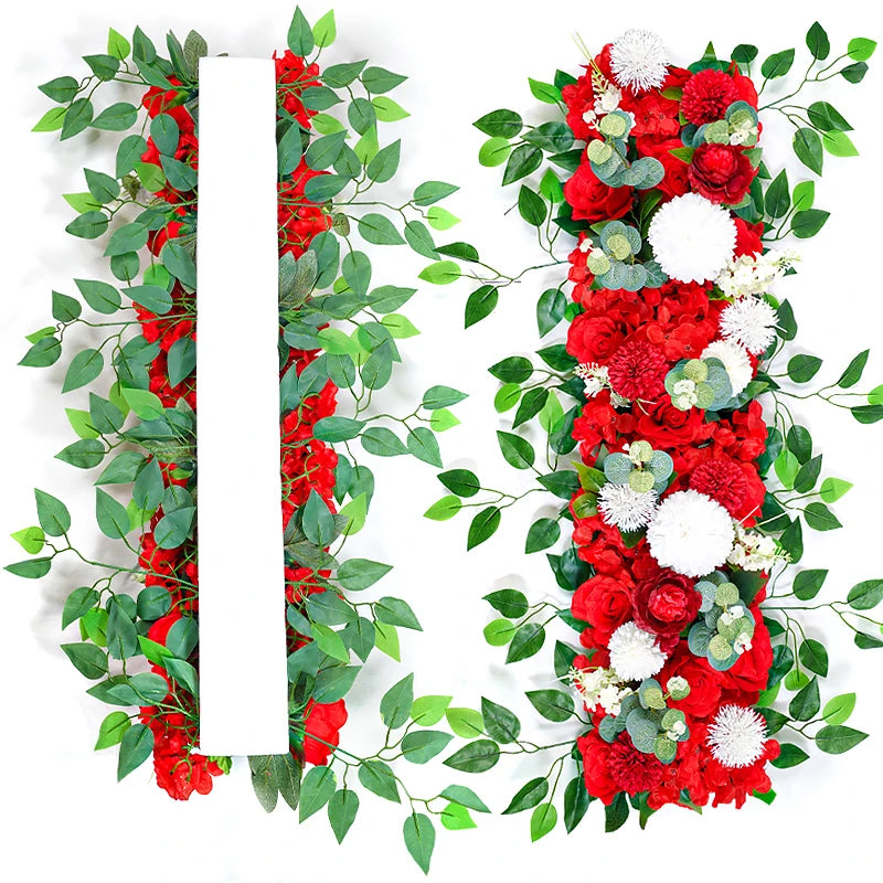Luxury White Rose Floral Garland