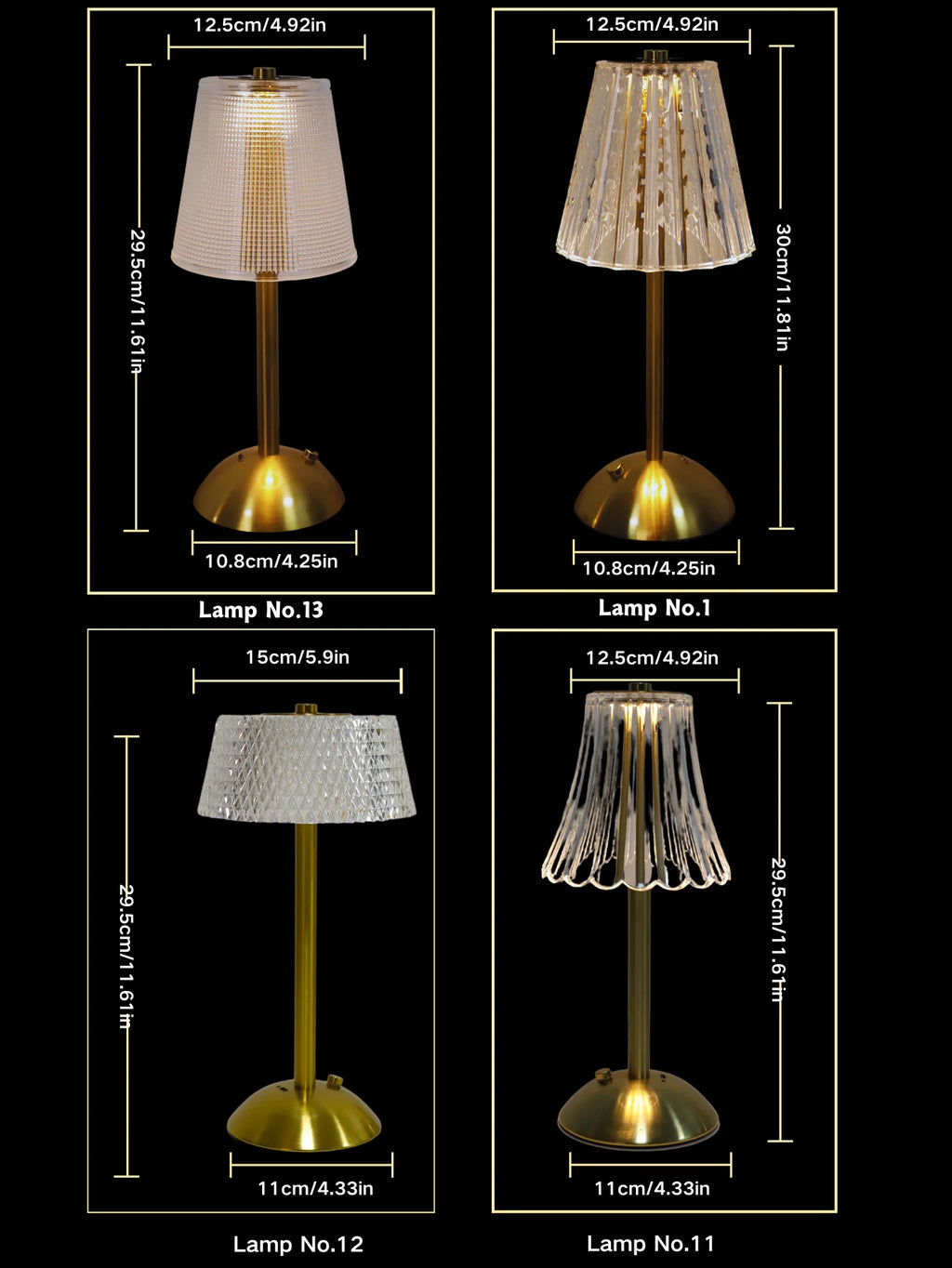 Rechargeable Touch Table Lamp