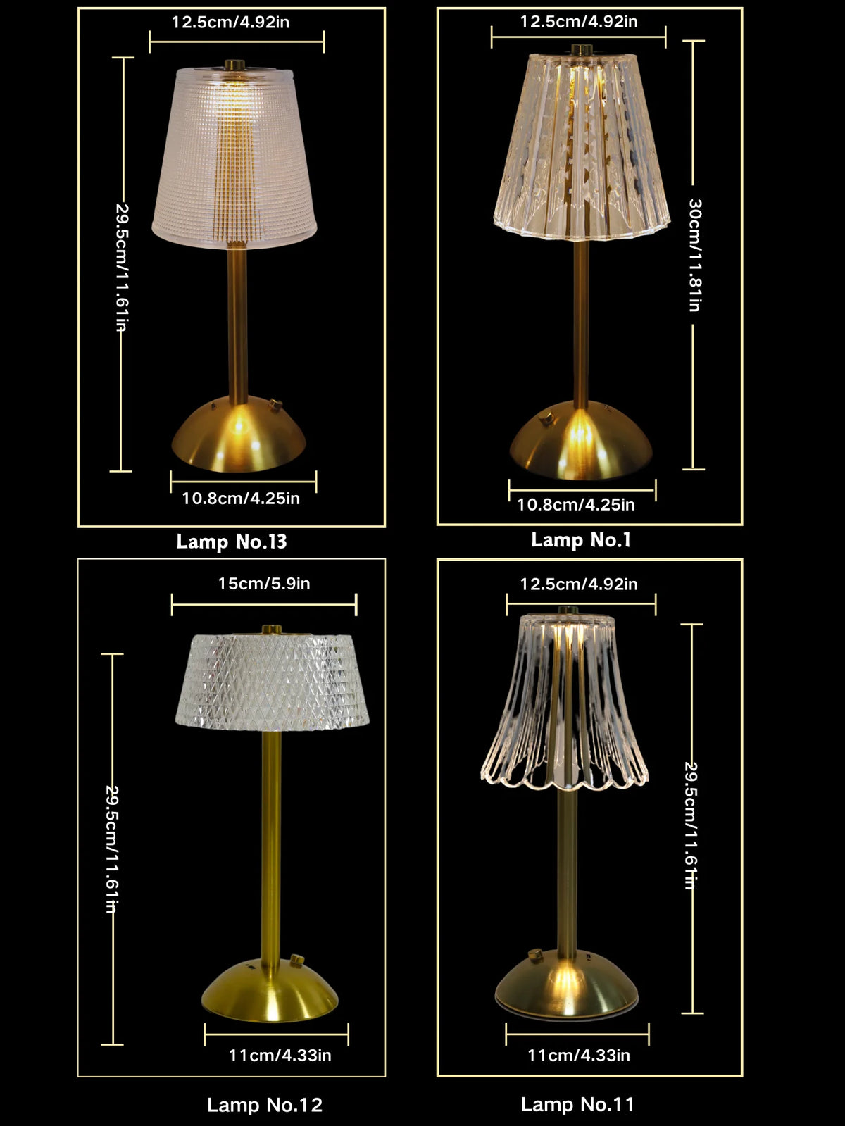 Rechargeable Touch Table Lamp
