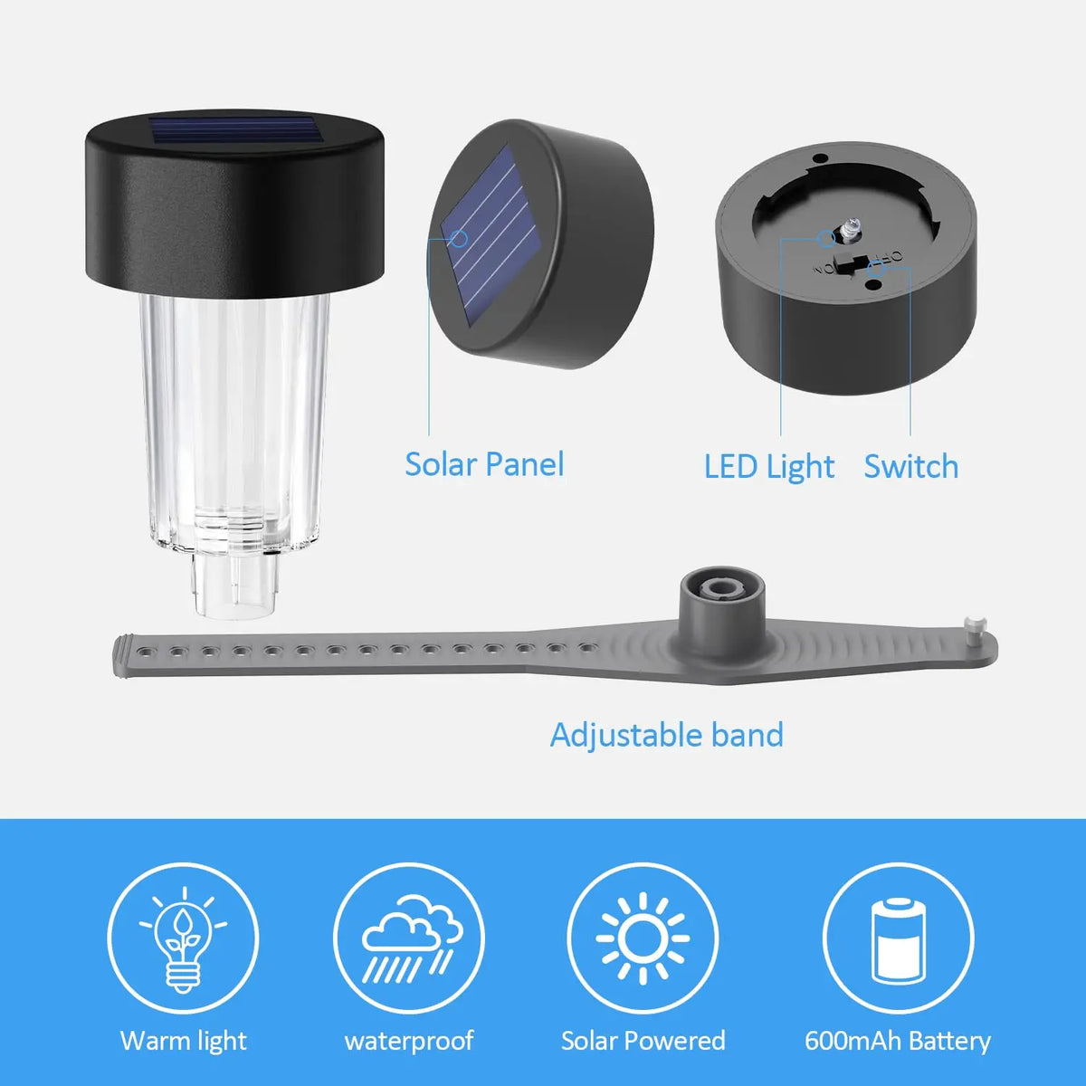 Solar Pool Fence Lights