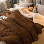 Double-Sided Winter Throw Blanket