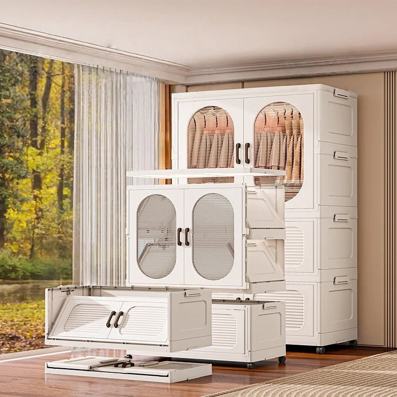 Foldable Double Door Wardrobe