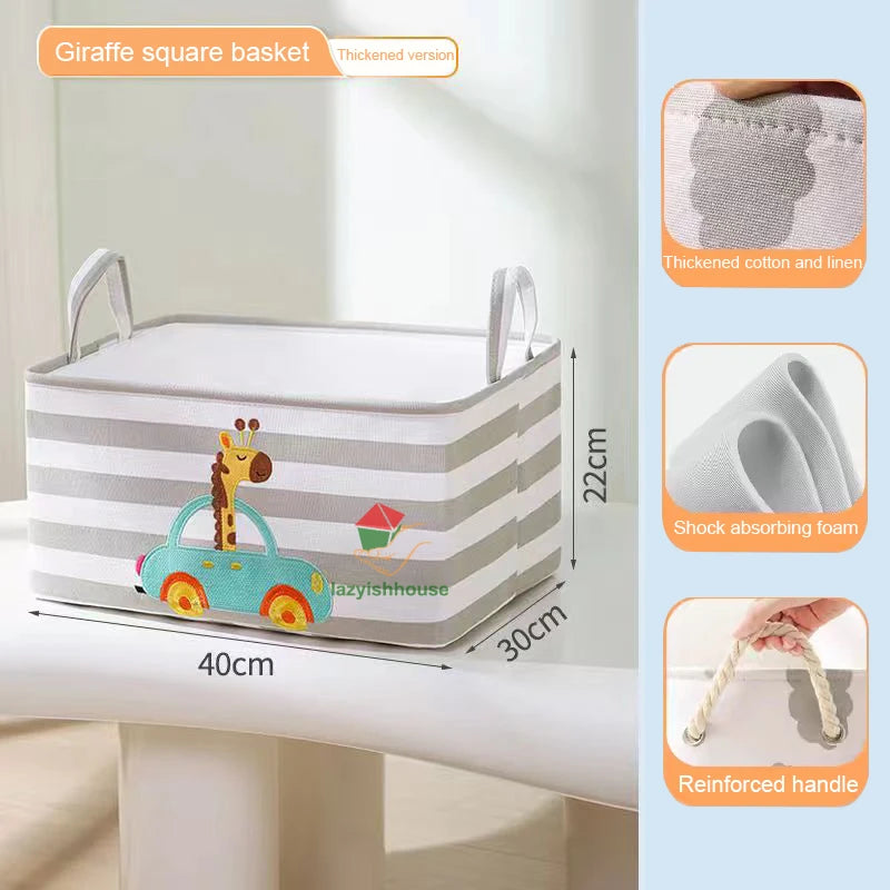 Linen Storage Basket with Handles