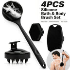 Long Handle Shower Brush Set