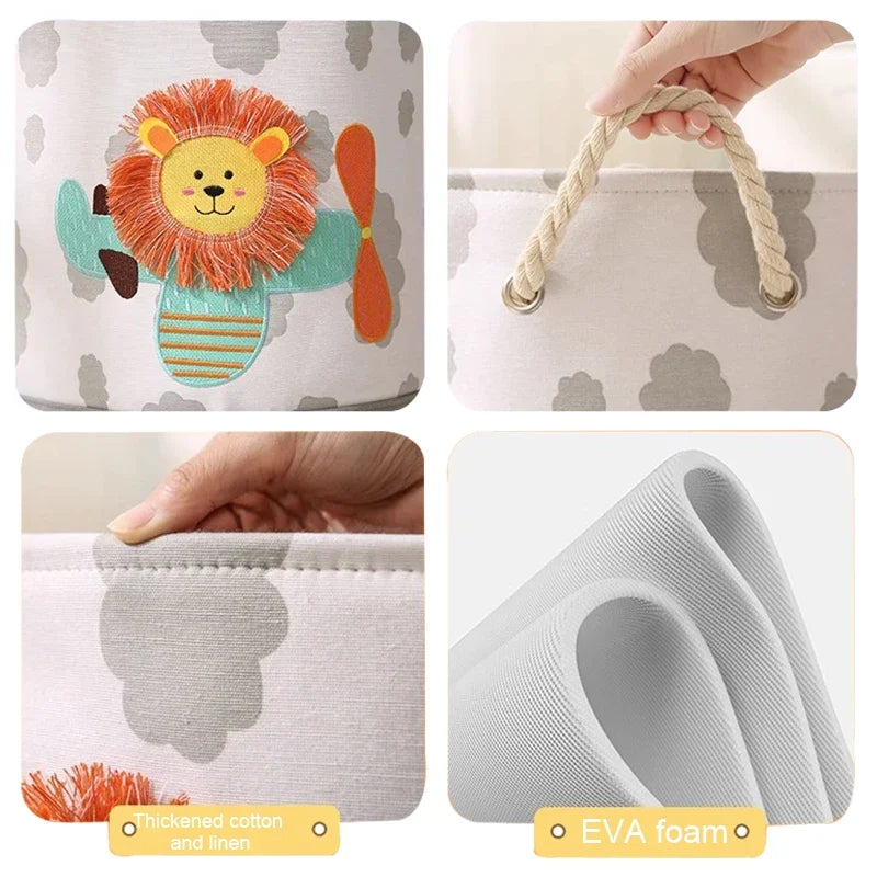 Linen Storage Basket with Handles