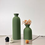Wavy Pattern Decorative Vase Set