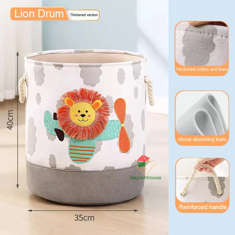Linen Storage Basket with Handles