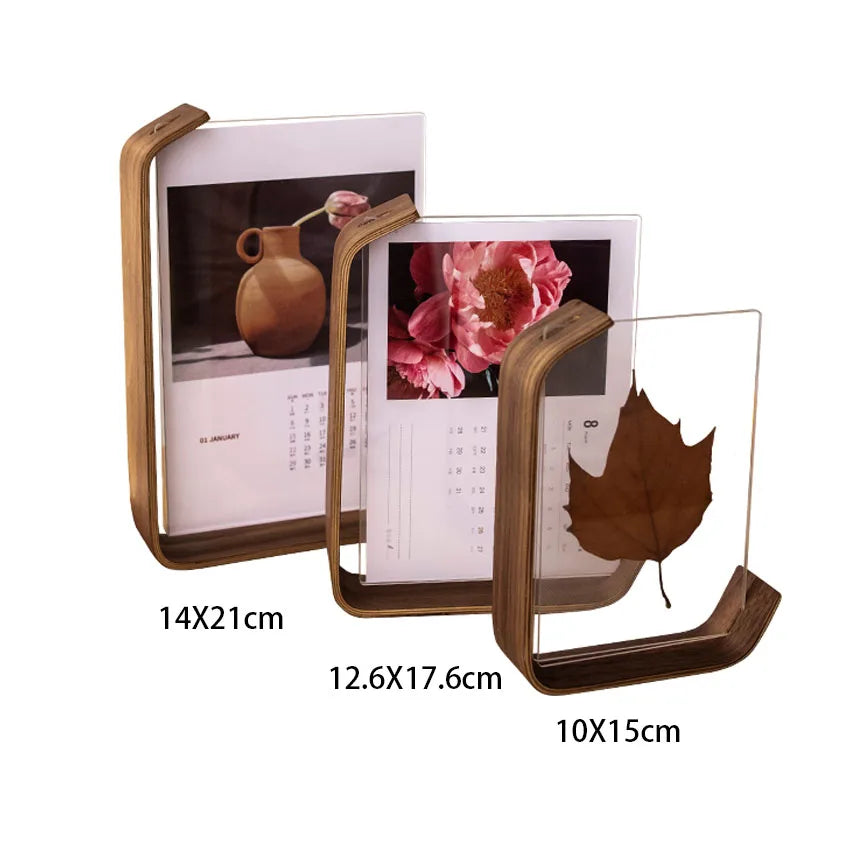 Wooden Floating Photo Frame