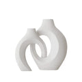 White Decorative Vase Set (Set of 2)