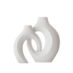 White Decorative Vase Set (Set of 2)