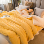Double-Sided Winter Throw Blanket