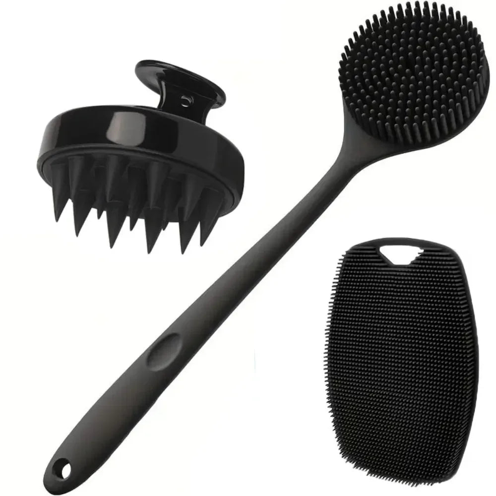 Long Handle Shower Brush Set