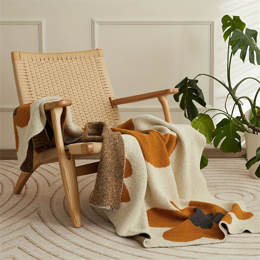 Khaki Daisy Cozy Blanket