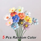 Ceramic Five-Petal Flower Decor