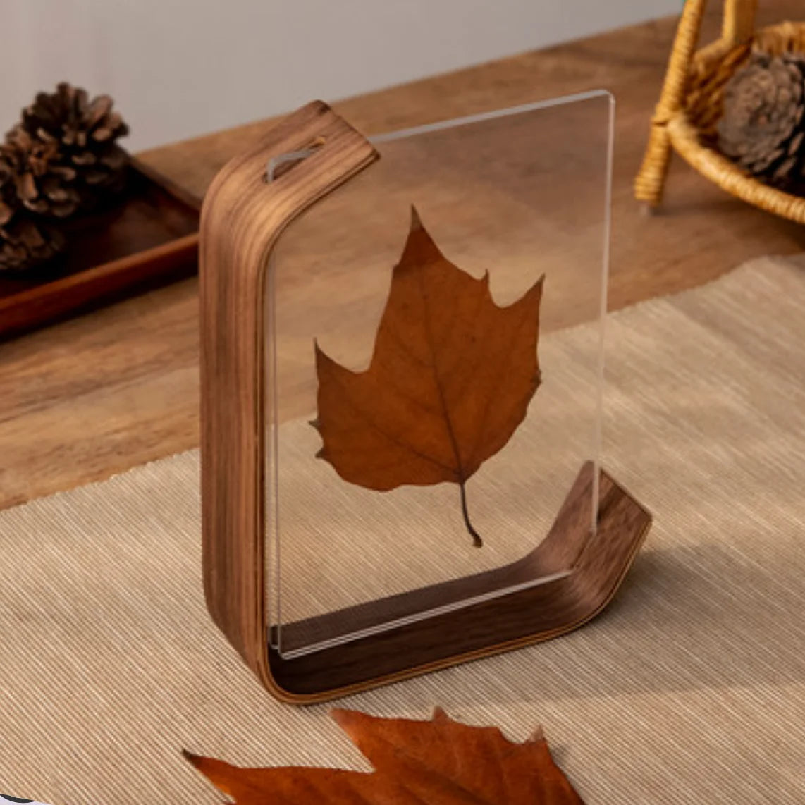 Wooden Floating Photo Frame